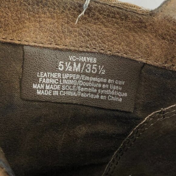 Vince Camuto brown Hayes Chunky leather ankle bootie 5.5 - Picture 7 of 15